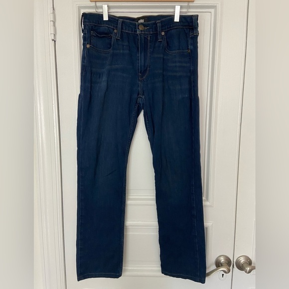 Paige Lennox Mack Premium Straight Fit Pants Men’s Dark Blue Denim Jeans 32 - Picture 1 of 11